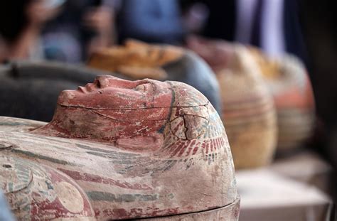 egypt unveils 59 ancient coffins in major archaeological discovery