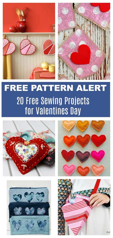 Free Pattern Alert 20 Free Sewing Projects For Valentines Day On The Cutting Floor Printable