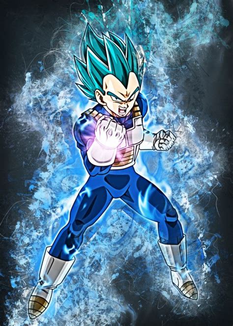 Vegeta Goku Ssj Blue Poster Vegeta Desenho Dragon Ball Gt Personagens