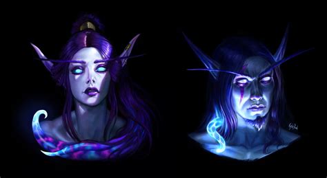 Void Elf Faces Warcraft Art World Of Warcraft Characters World Of