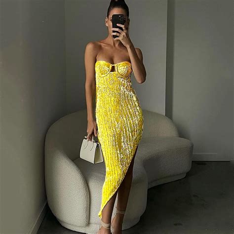 Full Sequins Women Ladies Sexy Off Shoulder Maxi Dress Party Dress Gown Shopee Philippines