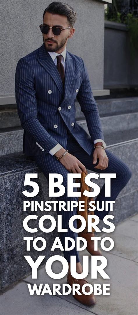 5 Pinstripe Suit Colors To Add To Your Wardrobe Now Mens Fashion Blog Latest Mens Fashion Mens
