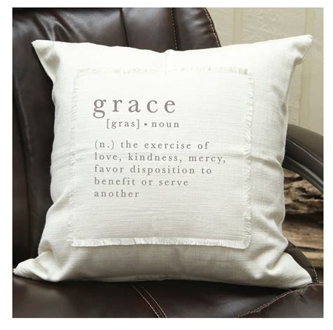 Grace Definition Pillow Etsy