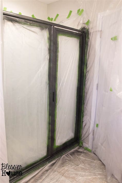 How Not To Paint A Shower Door And How To Fix Spray Paint Mistakes