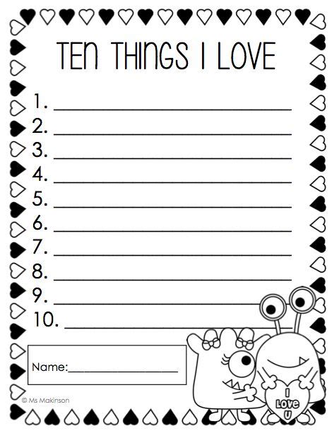 February Printables First Grade Literacy And Math Grade 1 I Love