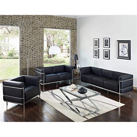 The le corbusier sofa set series was originally designed in 1928 for the maison la roche house in paris. Le Corbusier LC3 Style Armchair in 2020 | Furniture, Sofa ...