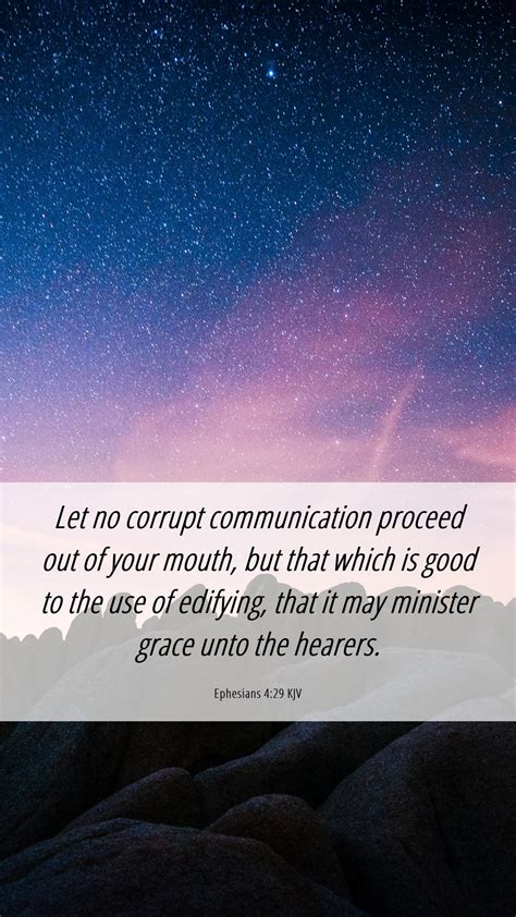 Ephesians 429 Kjv Mobile Phone Wallpaper Let No Corrupt