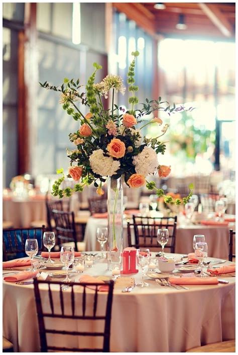 Pretty Coral And Peach Spring Weddingjessica And Marcus Coral Wedding