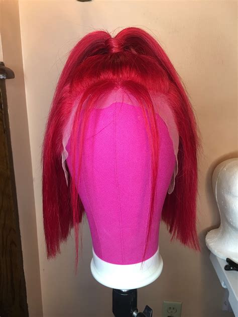 This Prestyled Red Colored Wig Colored Wigs Are Perfect For Black Girls Who Love Their Hair To