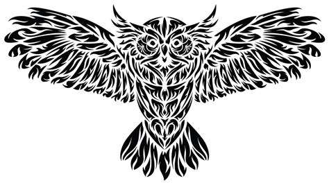 The Tribal Owl Stickerall Weather Premium Vinyl Sticker Sticky Back