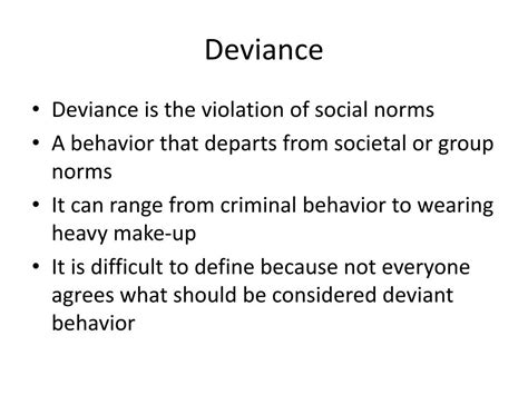 Ppt Deviance What Is It Powerpoint Presentation Free Download Id