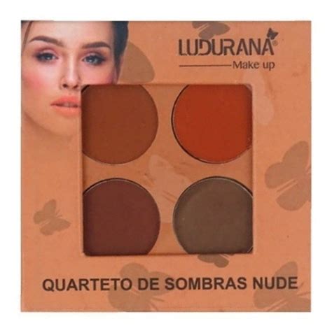 Paleta Quarteto De Sombras Nude Ludurana Shopee Brasil