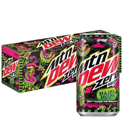 Check spelling or type a new query. Mtn Dew Zero Sugar Major Melon Soda, 12 fl oz, 12 count ...