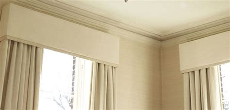 Layered Upholstered Padded Pelmet Matching Curtains Curtains