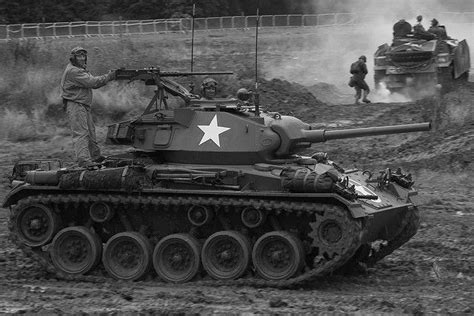 M24 Chaffee Us Tank After Winning The Battle Tanks Military War Tank