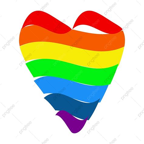 lgbt rainbow clipart vector rainbow heart lgbt design peace sex png image for free download