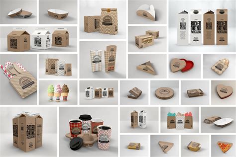 Free Paper Packaging Mockup Behance