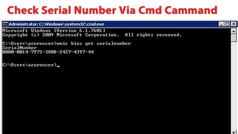 How To Check Serial Number By Cmd Cammandshow To Check Serial Number
