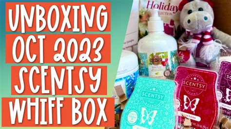 Scentsy Whiff Box October 2023 Unboxing Youtube