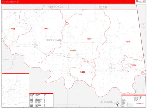 Maps Of Sequoyah County Oklahoma