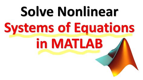 Solve Nonlinear System Of Equations Matlab Acclaimedbaby