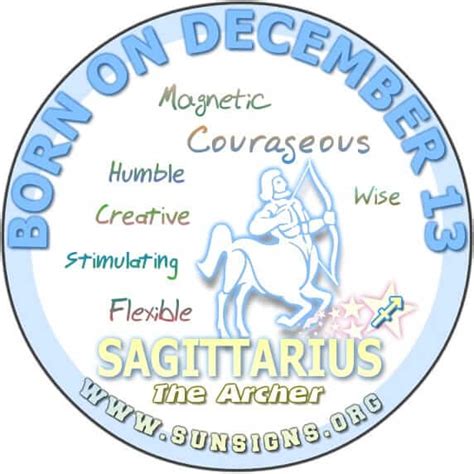 December 13 Zodiac Horoscope Birthday Personality SunSigns Org