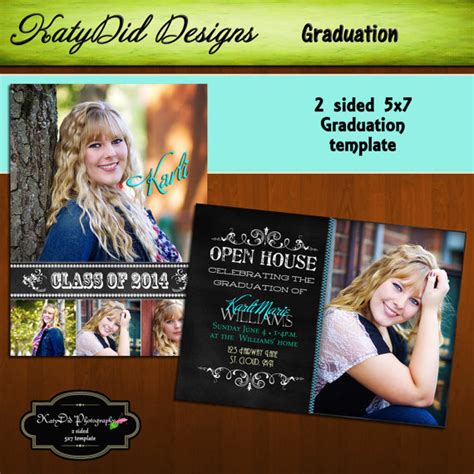 Instant Download All Their Glory Senior Graduation Announcement