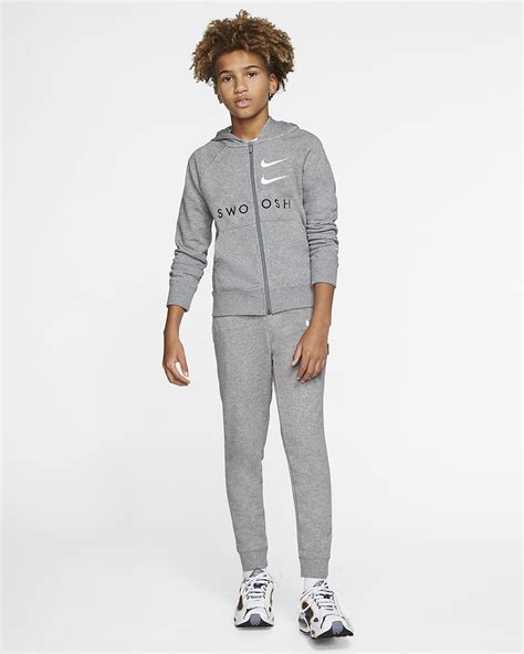 Nike Sportswear Swoosh Older Kids Boys Full Zip French Terry Hoodie