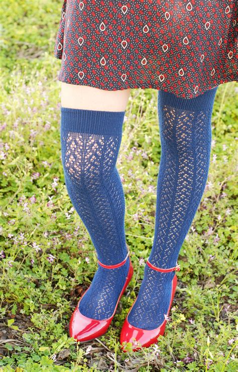 Crochet Egyptian Cotton Over The Knee Socks Over The Knee Socks