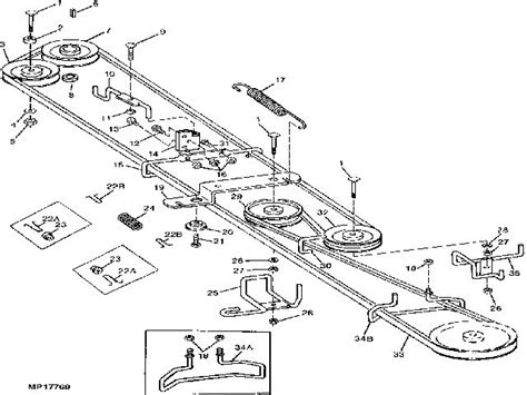 John Deere Stx38 Yellow Deck Belt Diagram