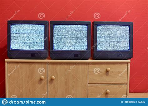 Three Old Tv Sets Stock Photo Image Of Equipment