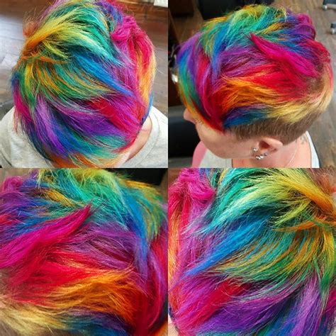 Short Rainbow Hair By Jaymzcutshair Hair Colors Ideas