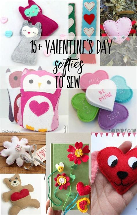 20 Felt Valentine Crafts To Sew Sewing Projects For Kids Sewing For