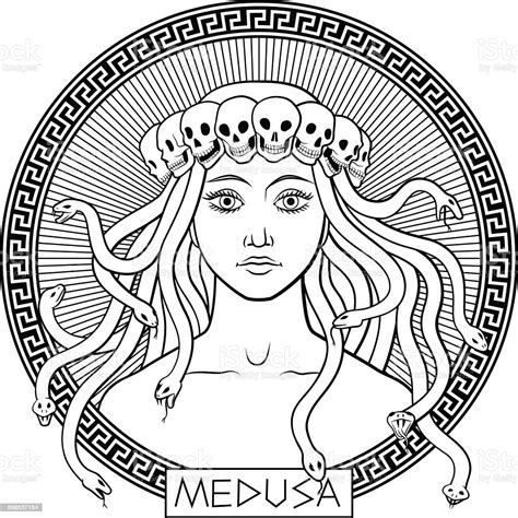 Ilustración De Medusa Gorgona Y Más Vectores Libres De Derechos De Medusa Gorgona Medusa