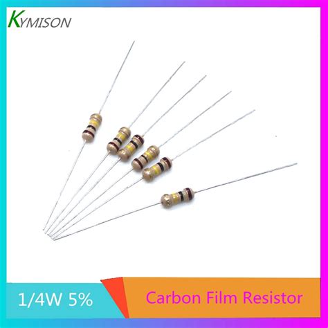 1000pcslot 14w Carbon Film Resistors 14 Watt 025w 5 2r 20r 200r 2k
