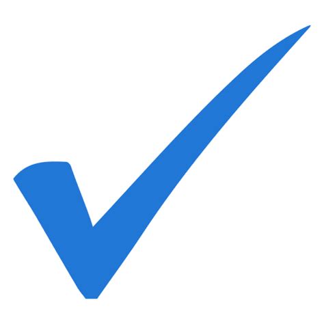 Blue Check Mark Transparent Png And Svg Vector File
