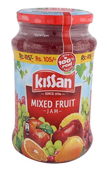 kissan jam mixed fruit 500g bottle grocery and gourmet foods