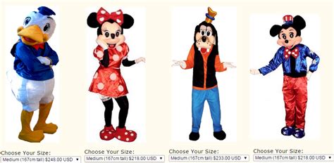 Cartoon Character Costumes Magnificent Fancy Dress Costumes That Can