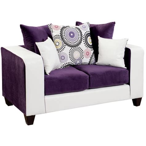 White And Purple Love Seat
