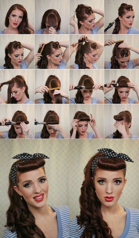 Ponytail With Featured Bangs Rockabilly Hair Retro Hairstyles