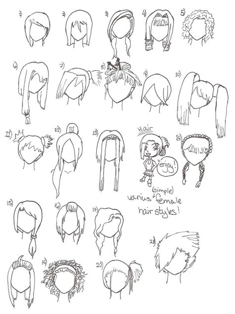 Anime Hairstyles Drawing How To Draw Hair Part 2 Manga University