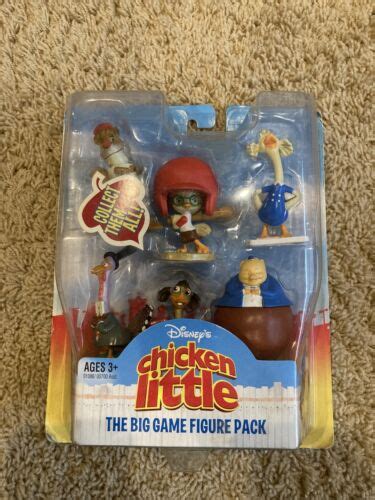 2005 Hasbro Chicken Little The Big Game Figure Pack Lucy Goosey Turkey