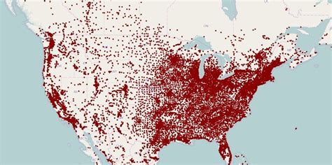 Mapped Population Density With A Dot For Each Town Valuewalk Premium