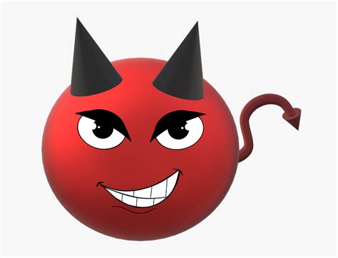 Devil Smiley Diabolical Common Evil Red Devil Smiley Hd Png