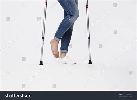 Barefoot Crutches Studio Stock Photo 428732437 Shutterstock