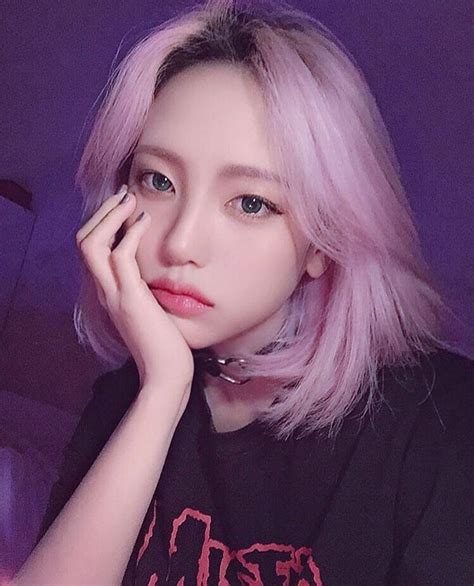 Ulzzang Hair Pink Hair Model Hair