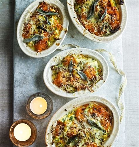 Baked Butternut Squash Ricotta And Spinach Recipe Delicious Magazine