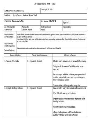 Job Hazard Analysis Sample Form Fill Out And Sign Printable Pdf