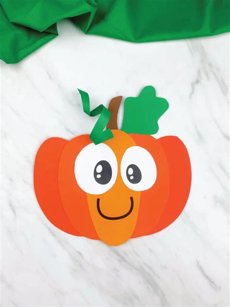 Pumpkin Craft For Preschoolers Free Template