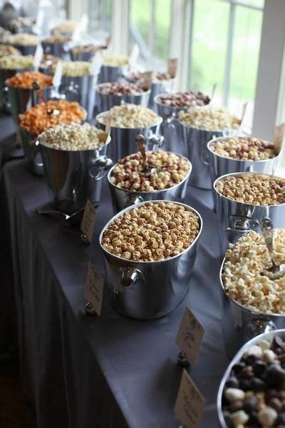 Popcorn Bar Diy Serves 100 Pop Central Popcorn Vegan Wedding Food